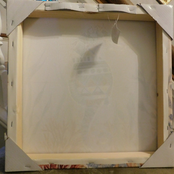 Sea Horse Canvas Print with Extra Paint Detailing NWT - Picture 2 of 2